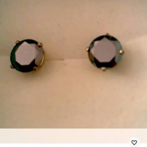 Natural Black Diamond earrings post. NWOTS. Authentic